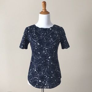 J. Crew Cotton Floral Print Top